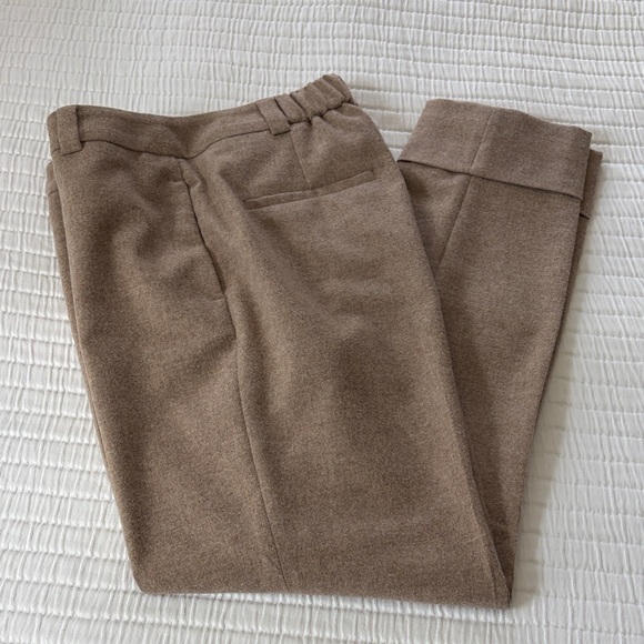 Peserico Pants - Peserico Taupe Tailored Trousers, size 40/ 2-4US